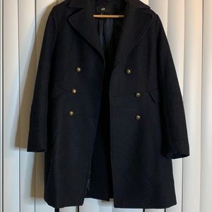 Navy pea coat
